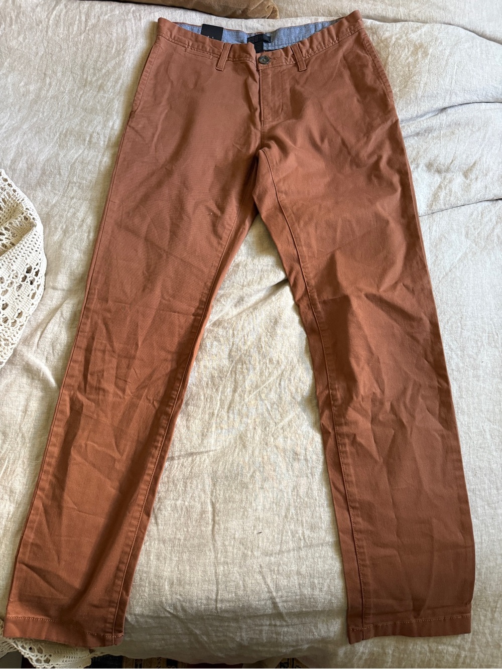 NWT 14th & Union Men's Chinos Rust Brown 30 x 32